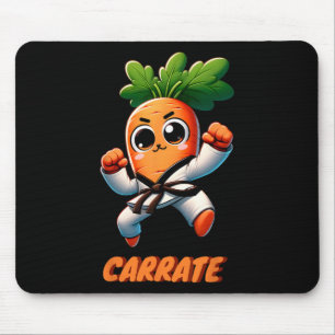 Tapis De Souris Carotte Karaté Cute Et Funny Pun De Formation