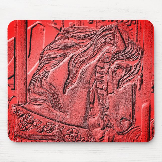Tapis De Souris Carousel Horse Art (Devant)