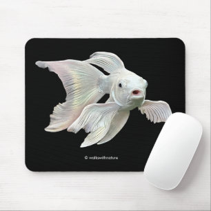 Tapis De Souris Carpe Koi Papillon Platine Époustouflante