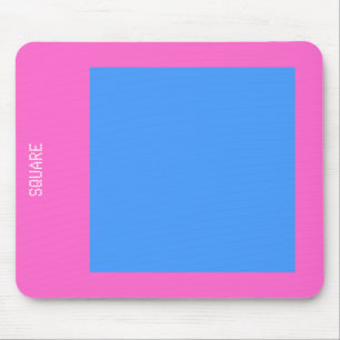 Tapis De Souris Carré - Bébé bleu et rose