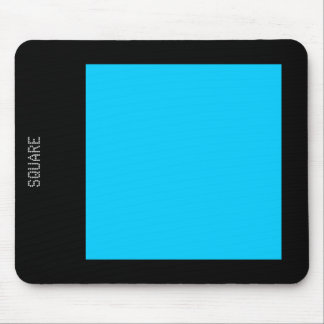 Tapis De Souris Carré - bleu ciel et noir