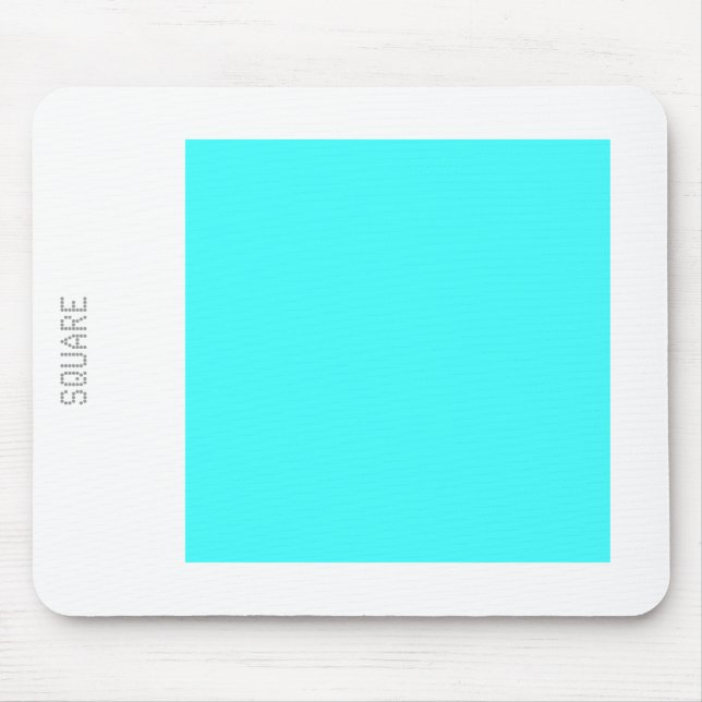Tapis De Souris Carré - Bleu et blanc glace (Devant)