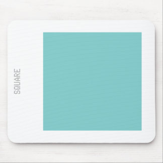 Tapis De Souris Carré - Bleu vert et blanc