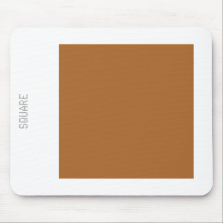 Tapis De Souris Carré - Brown en blanc