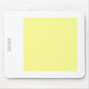 Tapis De Souris Carré - Chalk Jaune et Blanc