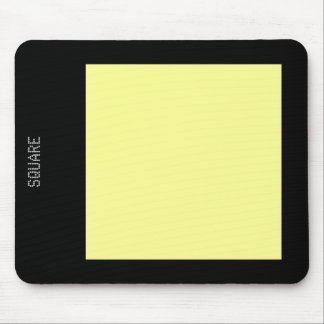 Tapis De Souris Carré - Chalk jaune et noir