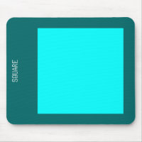 Carré - Cyan et Moss Green