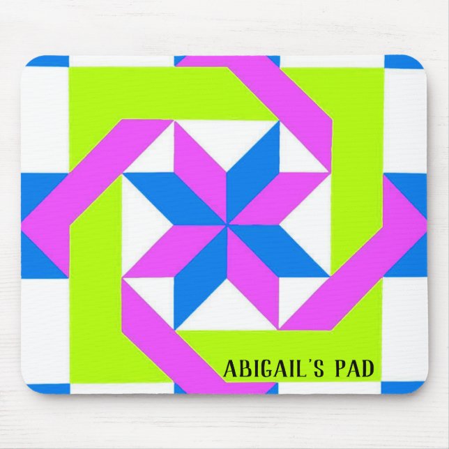 Tapis De Souris Carré Neon Quilt (Devant)