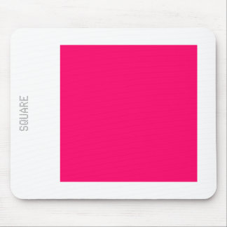 Tapis De Souris Carré - Neon Rouge et Blanc