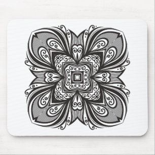 Tapis De Souris Carré noir de Deco inspiré