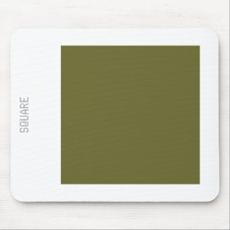 Tapis De Souris Carré - Olive profond et blanc