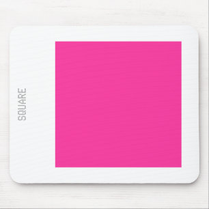 Tapis De Souris Carré - Rose et blanc chaud