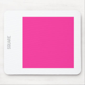 Tapis De Souris Carré - Rose et blanc chaud