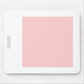 Tapis De Souris Carré - rose et blanc pâle