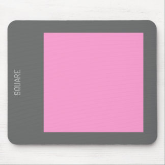 Tapis De Souris Carré - rose et gris