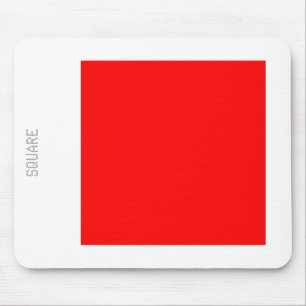 Tapis De Souris Carré - Rouge et blanc