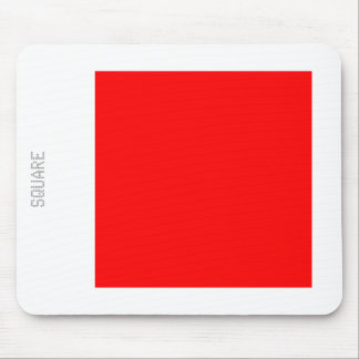 Tapis De Souris Carré - Rouge et blanc