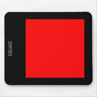 Tapis De Souris Carré - rouge et noir