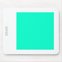 Carré - Turquoise et Blanc