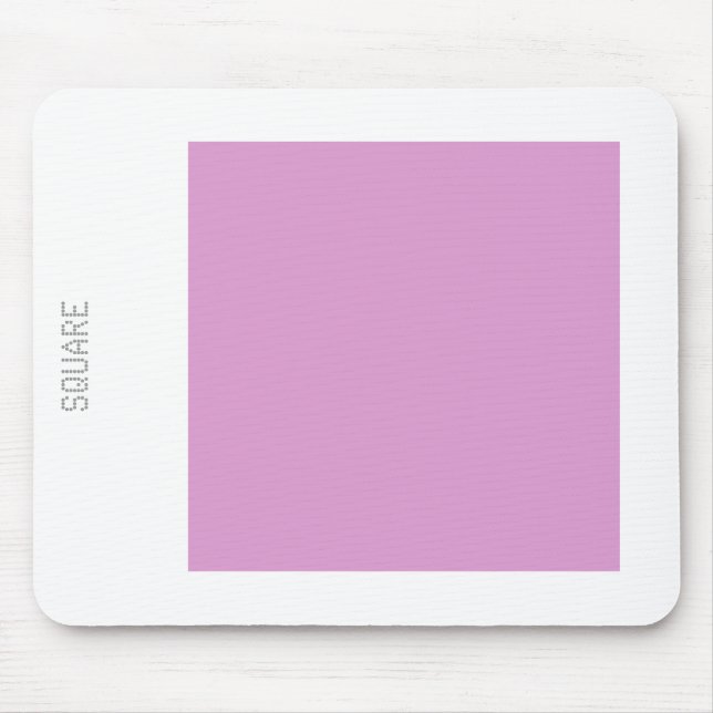 Tapis De Souris Carré - Violet pâle et blanc (Devant)