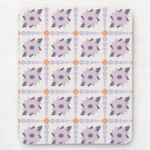 Tapis De Souris Carreau décoratif coloré pastel violet
