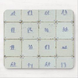 Tapis De Souris Carreaux bleus Hollandais Delft