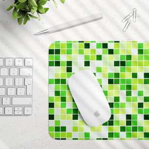 Tapis De Souris Carreaux de Piscine, Carreaux de Mosaïque Verts, M