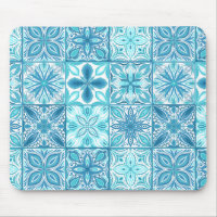 Carreaux décorés en bleu et blanc