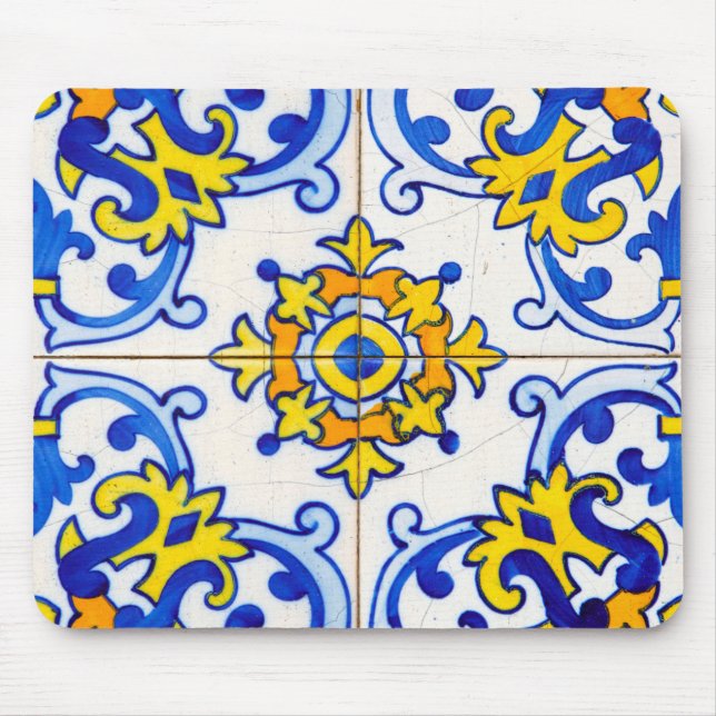 Tapis De Souris Carreaux du panneau Azulejo (Devant)