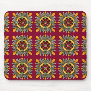 Tapis De Souris Carrelage victorien framboise