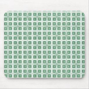 Tapis De Souris Carrés de charme rétro Mousepad, Vert foncé