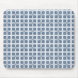 Tapis De Souris Carrés de charme rétro Mousepade, bleu marine