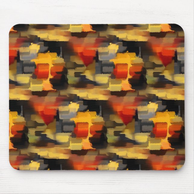 Tapis De Souris Carrés de peinture Abstraite moderne (Devant)