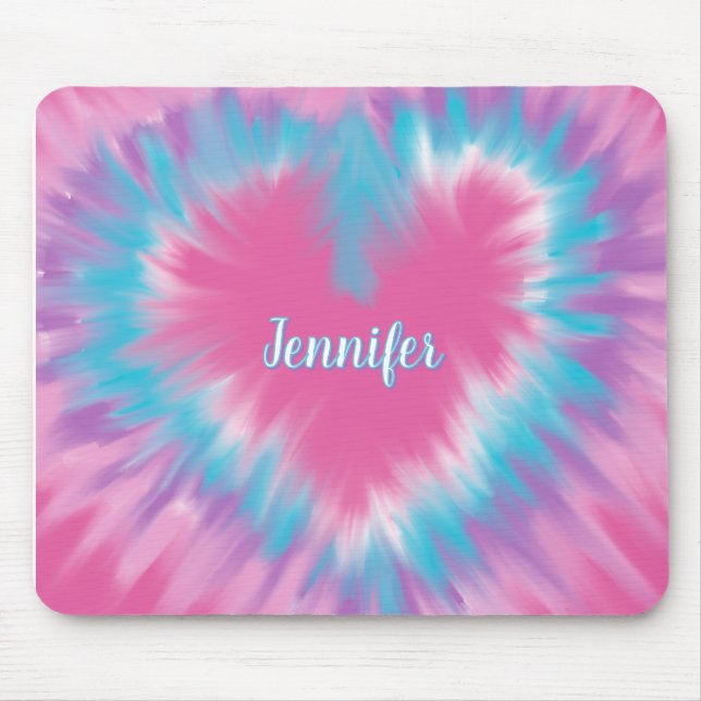 Tapis De Souris Carrosserie Pastel rose cravate personnalisée (Devant)