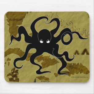 Tapis De Souris Carte #1 de pirate
