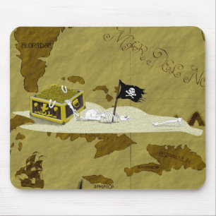 Tapis De Souris Carte #1 de pirate