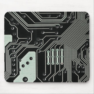 Tapis De Souris Carte à circuit noir technologique