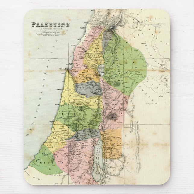 Tapis De Souris Carte antique - Palestine biblique (Devant)