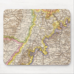 Tapis De Souris Carte Atlas de Baden-Allemagne