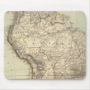 Tapis De Souris Carte Atlas de l'Amérique du Sud