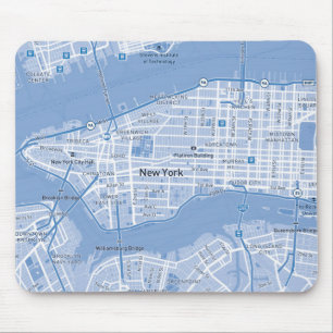 Tapis De Souris Carte bleue de New York