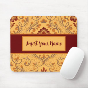 Tapis De Souris Carte Brown automnale personnalisée et carte mère 