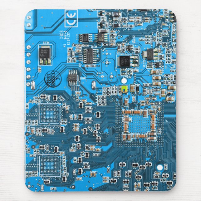 Tapis De Souris Carte circuit bleu circuit imprimé à circuit impri (Devant)