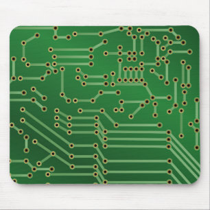 Tapis De Souris Carte cool Circuit Vert ordinateur