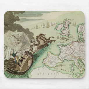 Tapis De Souris Carte d'attaque navale sur l'Angleterre par