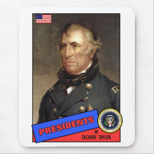 Tapis De Souris Carte de baseball de Zachary Taylor