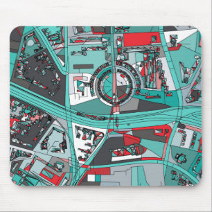 Tapis De Souris Carte de Berlin, Allemagne