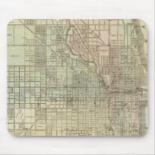 Tapis De Souris Carte De Chicago