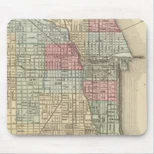Tapis De Souris Carte de Chicago par Mitchell