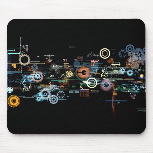 Tapis De Souris Carte de circuit - Noir (Devant)